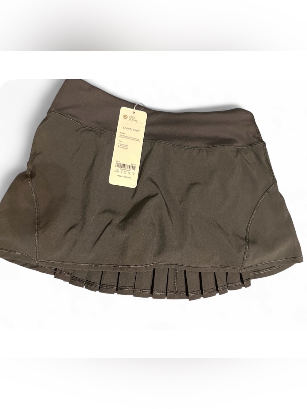 NWT Crz yoga sports skirt Athleisure Pleated in black